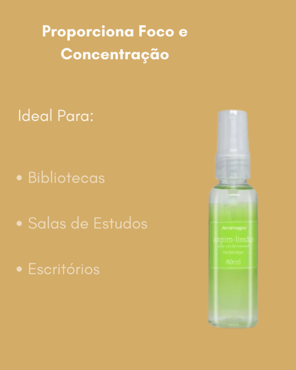 Spray Com Oleo Essencial Capim Limão 60ml - Image 3