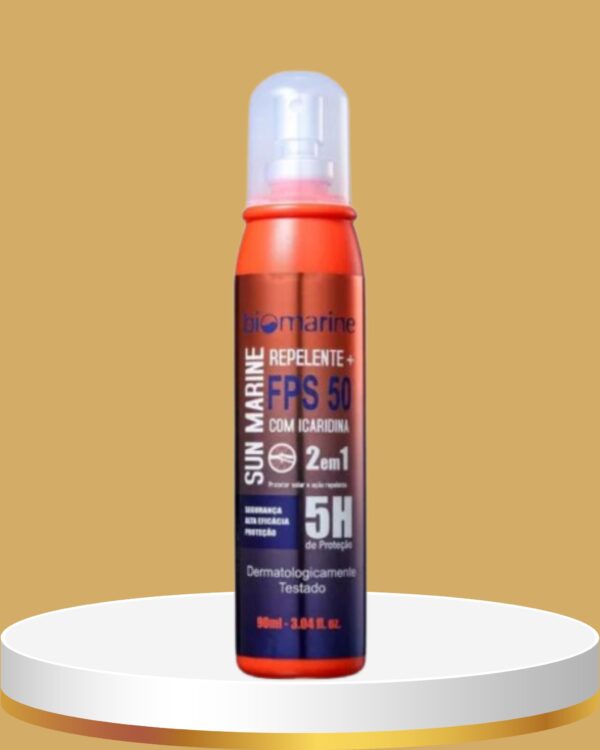 Sun Marine FPS 50 + Ação Repelente com Icaridina - 90ml